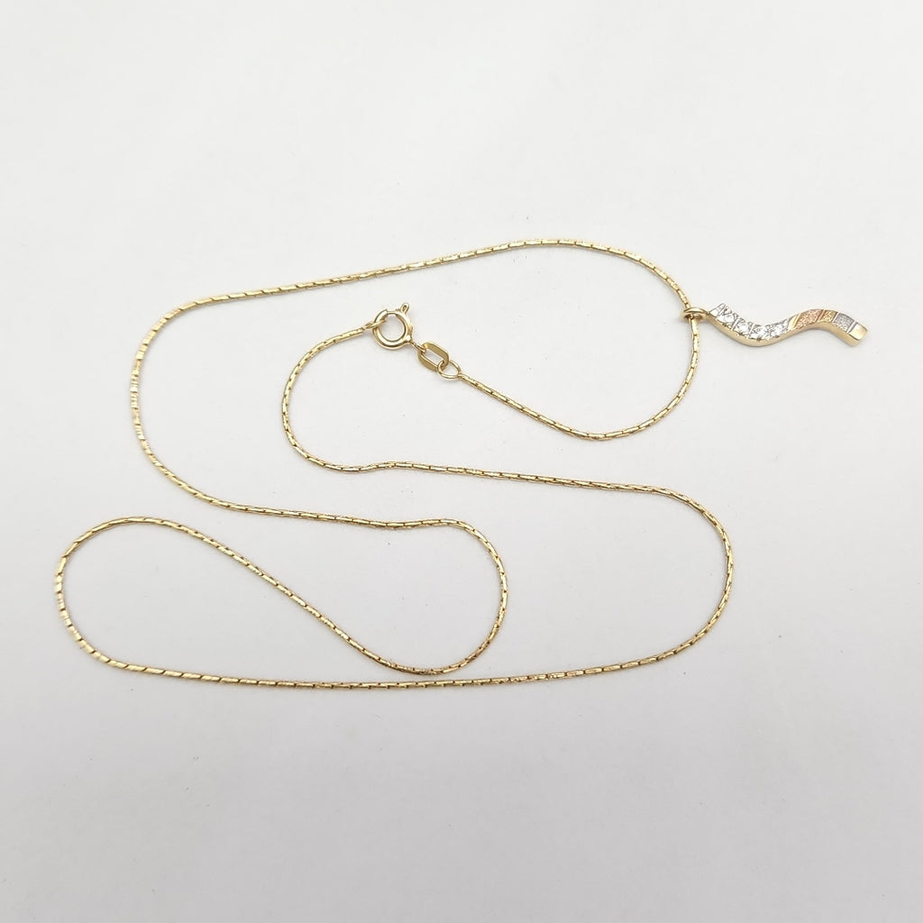CADENA,DIJE ORO 14 K 3,60 GRMS (SEMINUEVO)