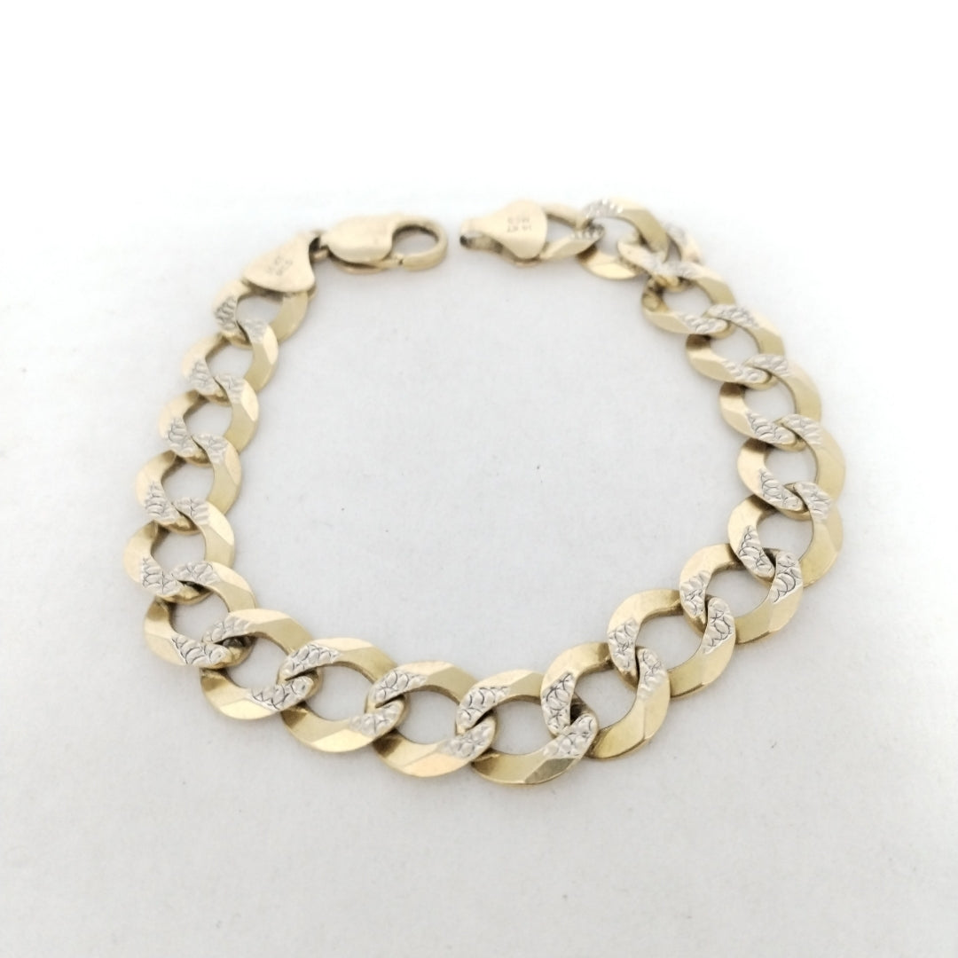 PULSERA ORO COMBINADO 14 K 32,80 GRMS (SEMINUEVO)