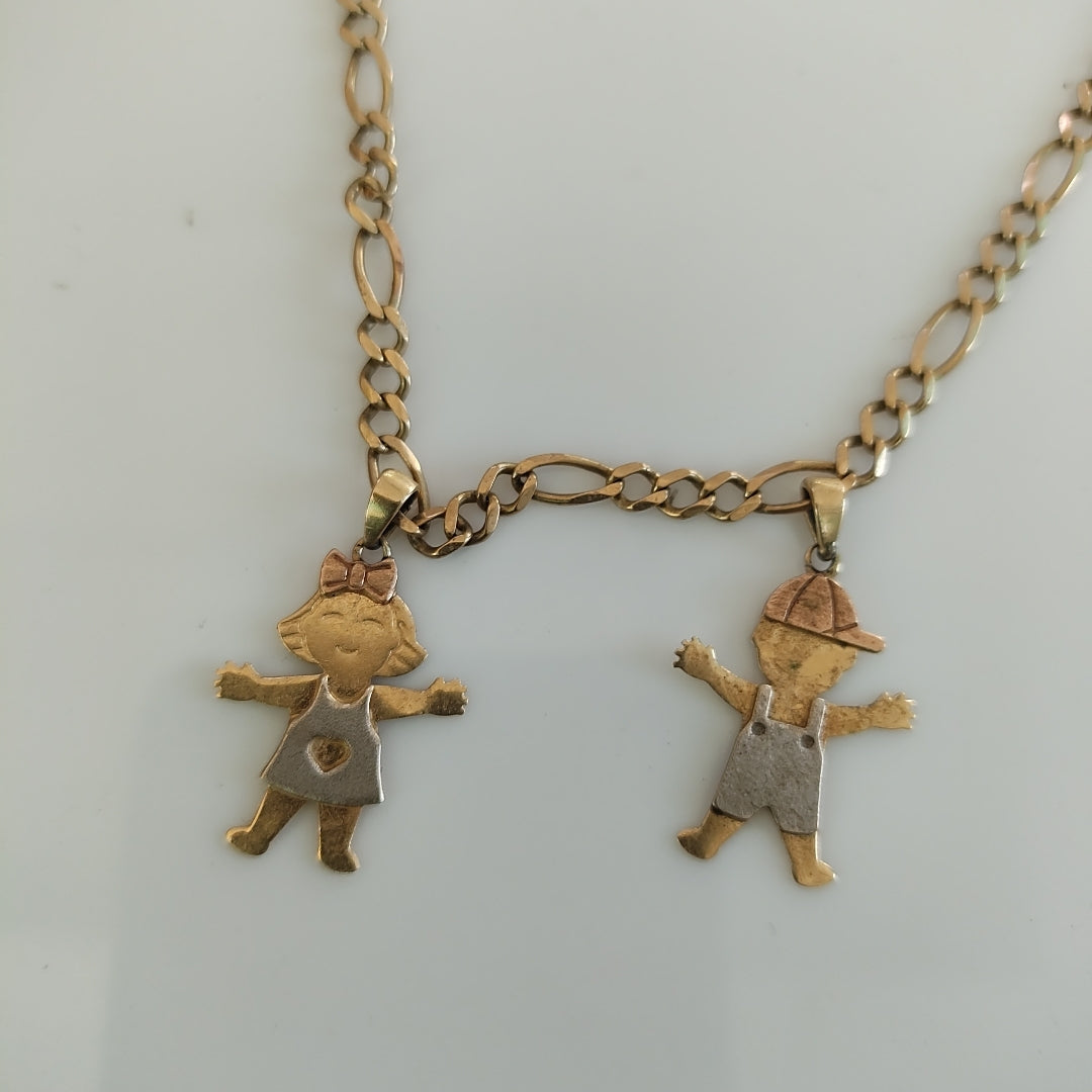 CADENA, DIJE ORO 14 K 7.5 GRMS (SEMINUEVO)