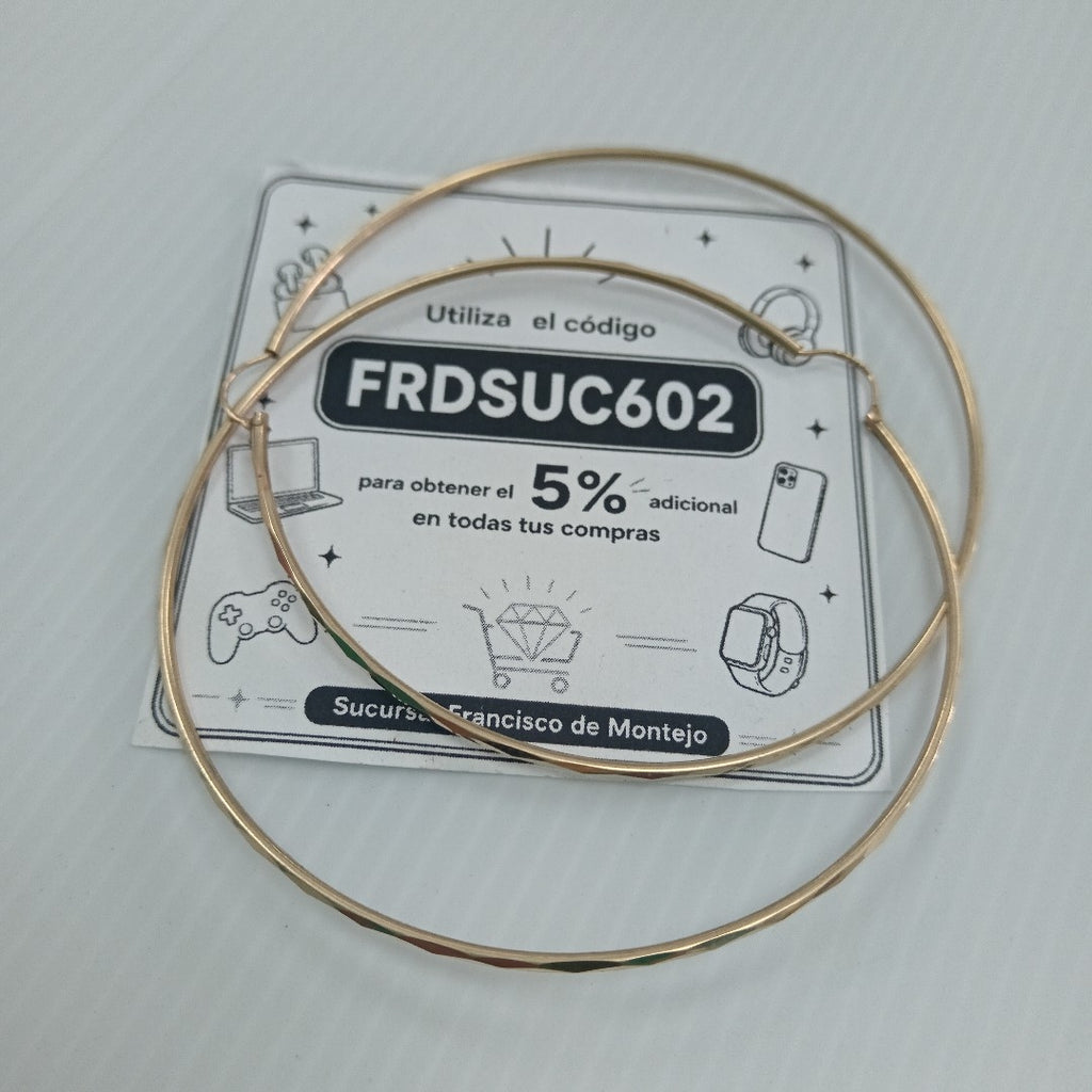 ARRACADAS PAR ORO 10 K 4.8 GRMS (SEMINUEVO)
