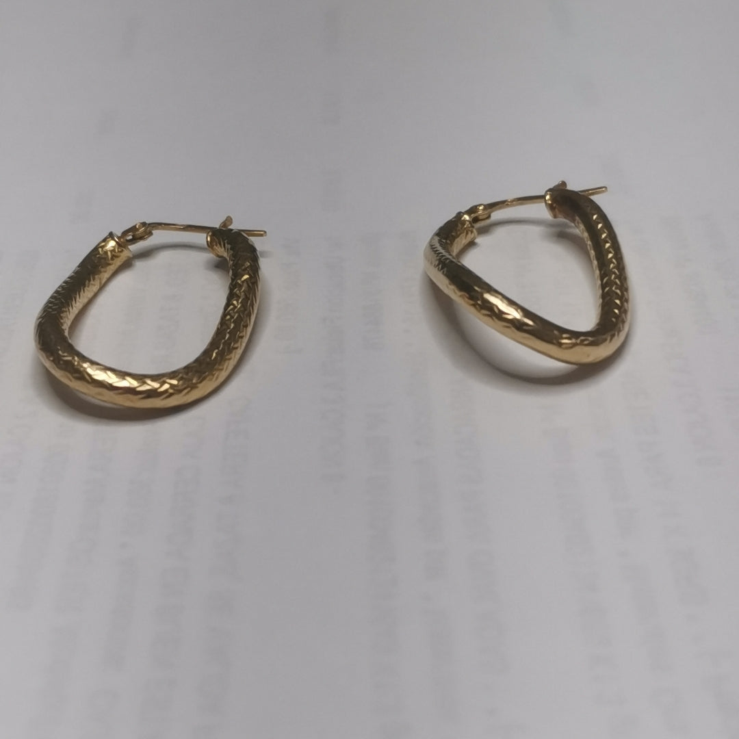 ARRACADAS PAR ORO 14 K 3 GRMS (SEMINUEVO)