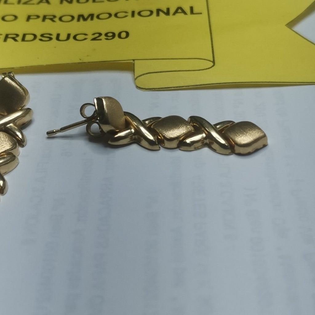 ARETES PAR ORO 14 K 3 GRMS (SEMINUEVO)