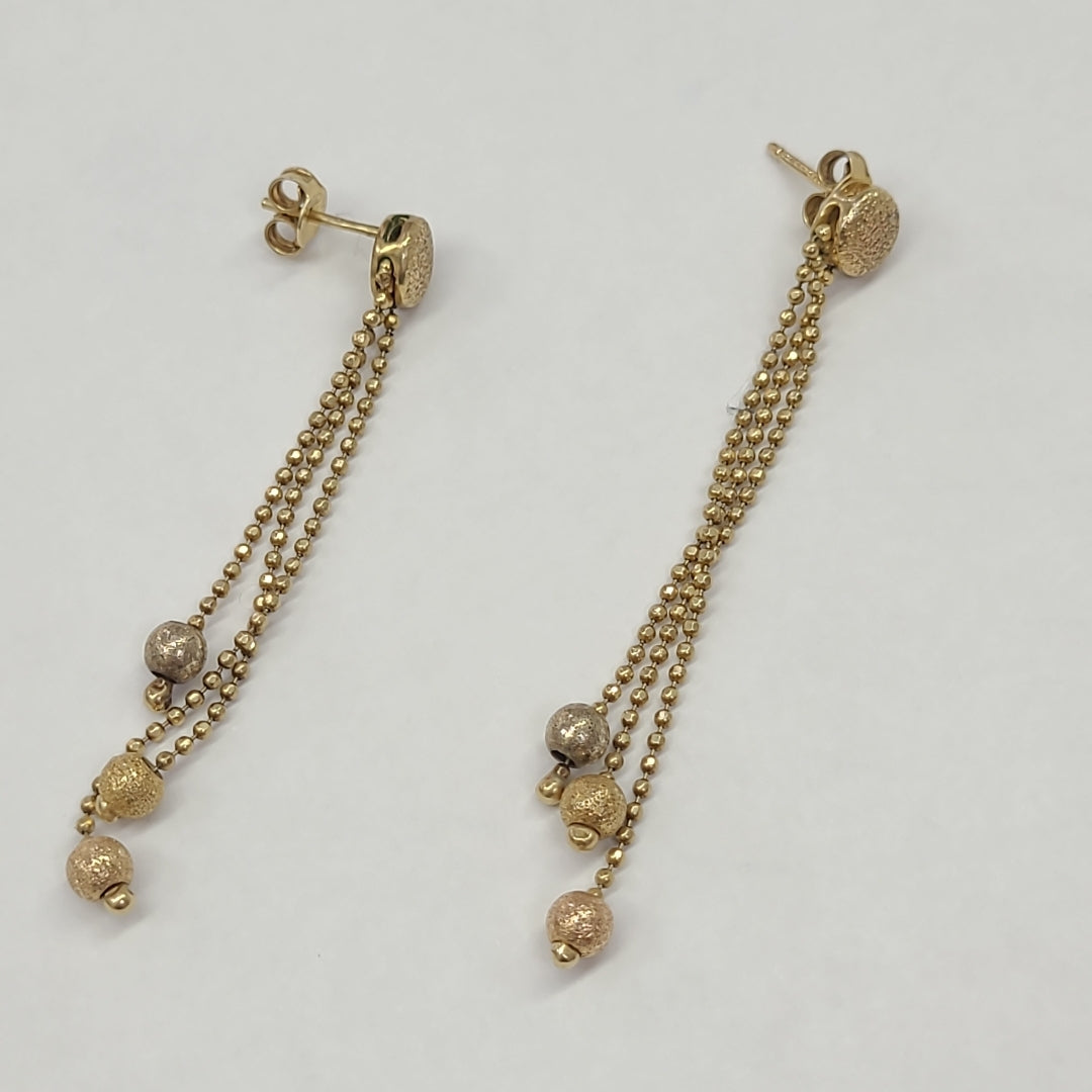 ARETES PAR ORO 14 K 4.2 GRMS (SEMINUEVO)