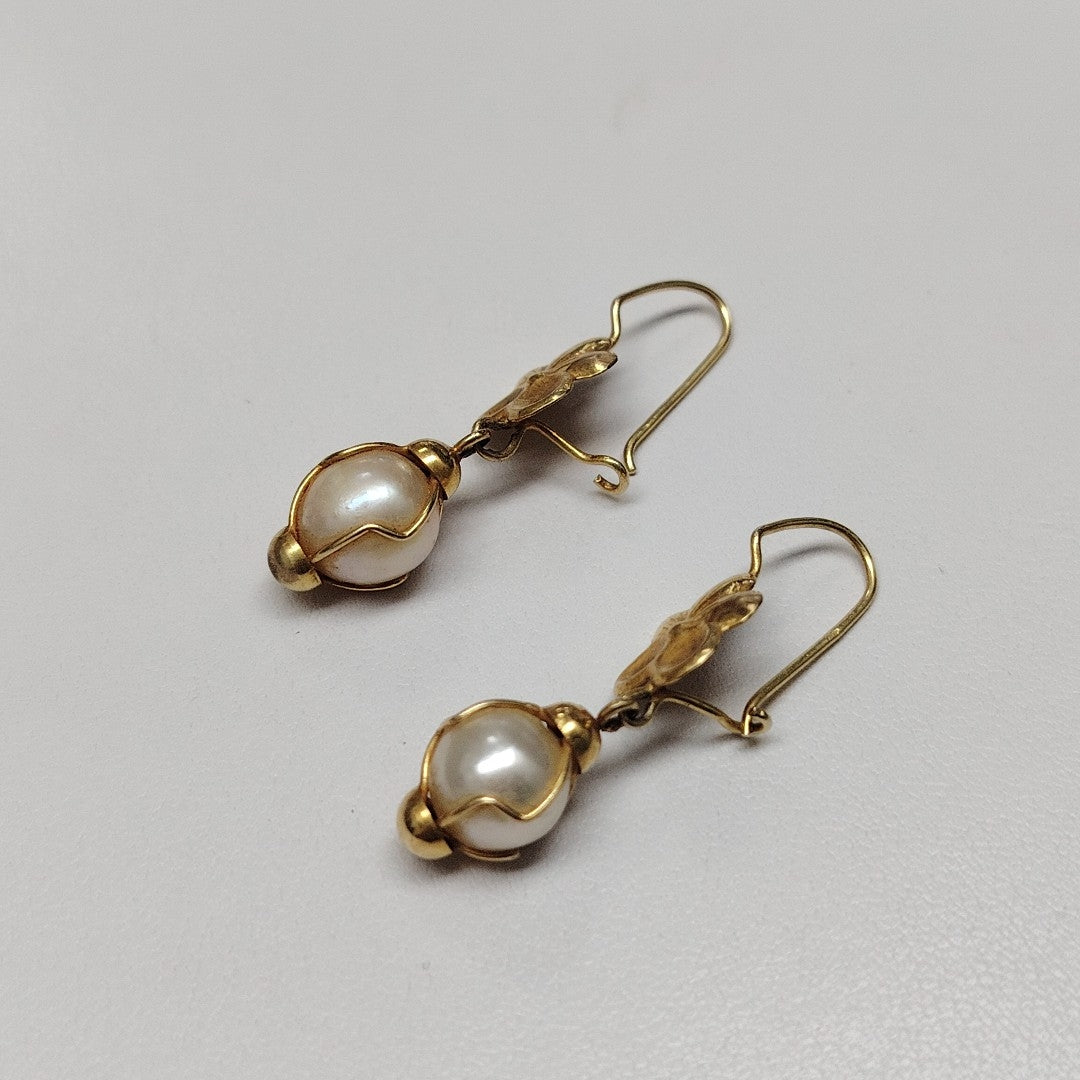 ARETES PAR ORO 18 K 3.4 GRMS (SEMINUEVO)