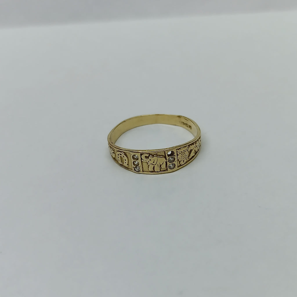 ANILLO DE GRADUACIÓN ORO 14 K 1.8 GRMS (SEMINUEVO)