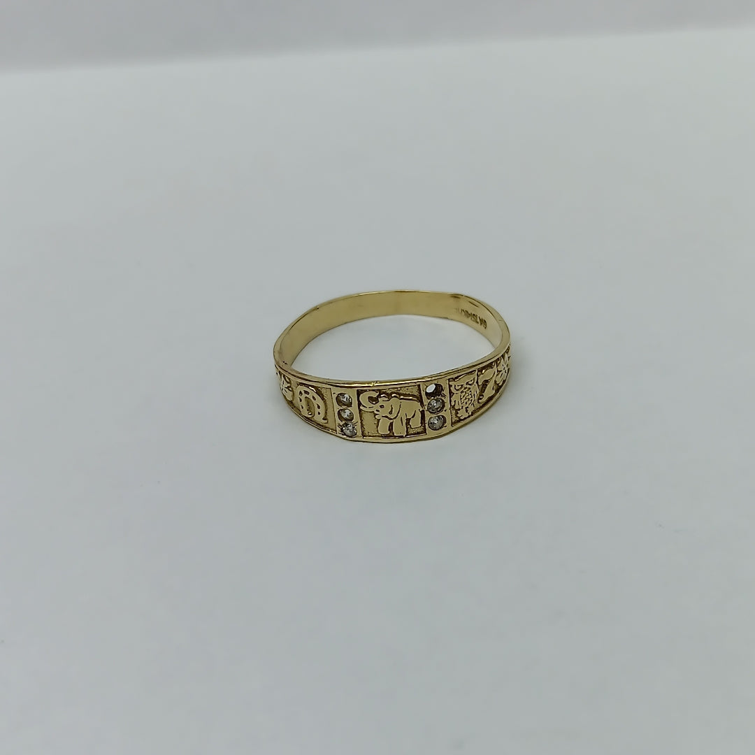 ANILLO DE GRADUACIÓN ORO 14 K 1.8 GRMS (SEMINUEVO)