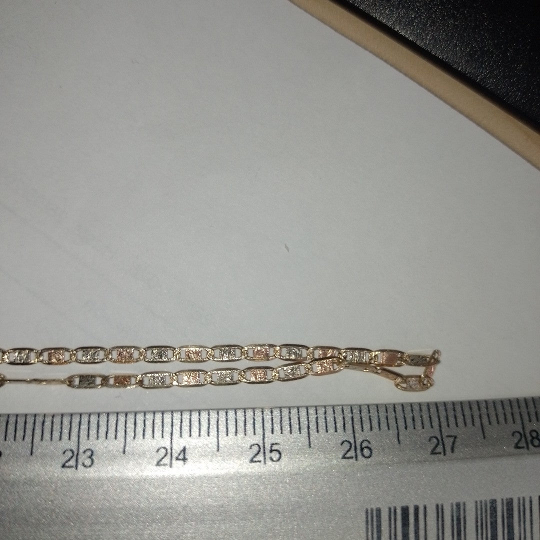 CADENA ORO, ORO COMBINADO 14 K 3.3 GRMS (SEMINUEVO)