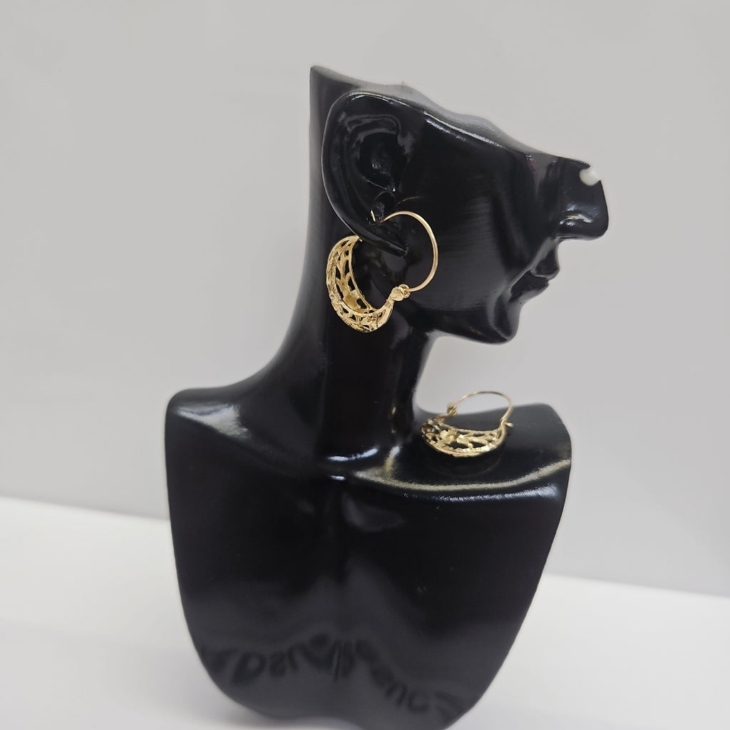 ARRACADAS PAR ORO 14 K 1.7 GRMS (SEMINUEVO)