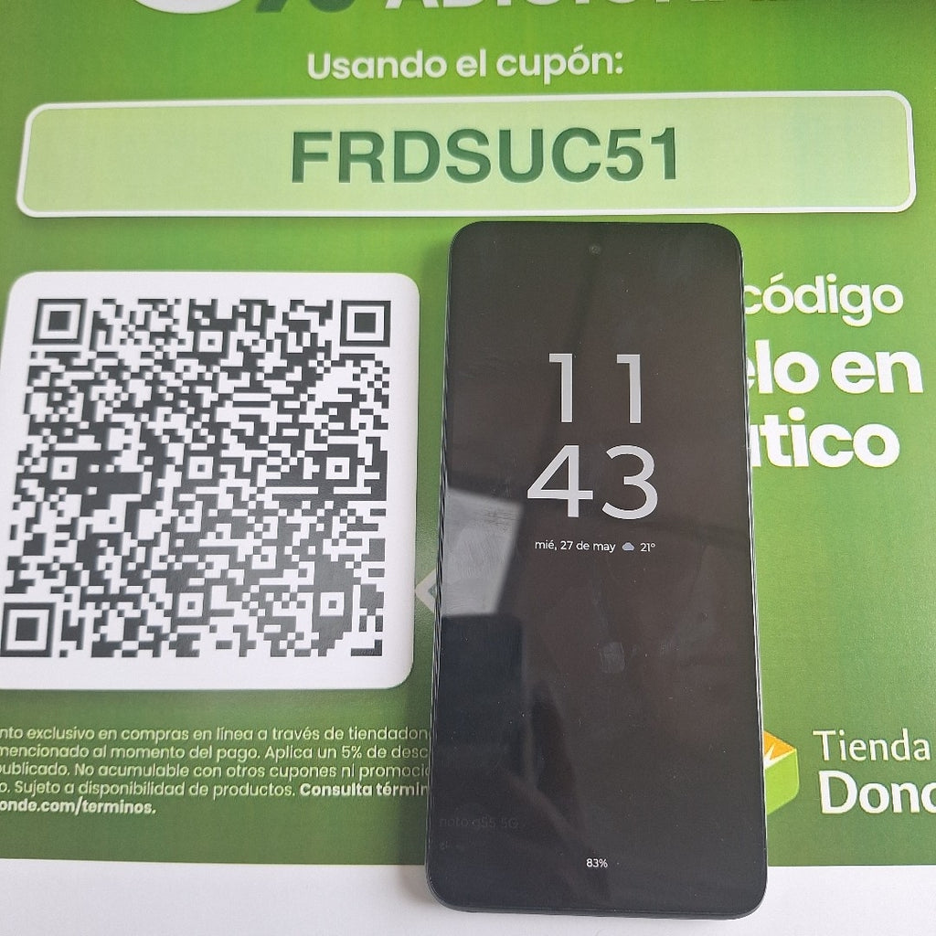 CELULAR MOTOROLA MOTO G55 5G XT2435-1(2024) 256 GB 8 GB RAM (SEMINUEVO)