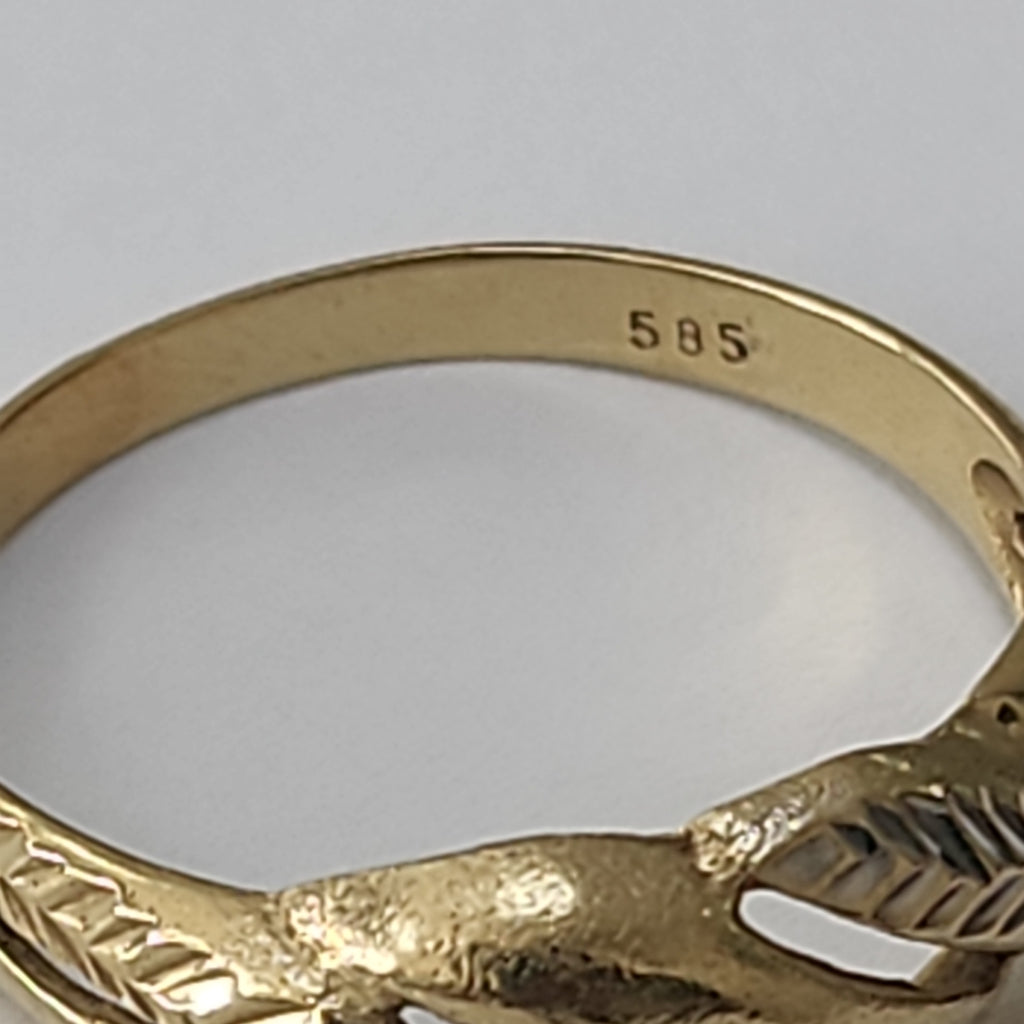 ANILLO ORO 14 K 2 GRMS (SEMINUEVO)