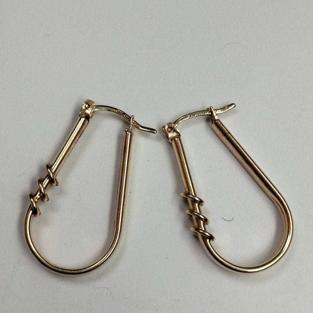 ARRACADAS PAR ORO 14 K 3.6 GRMS (SEMINUEVO)