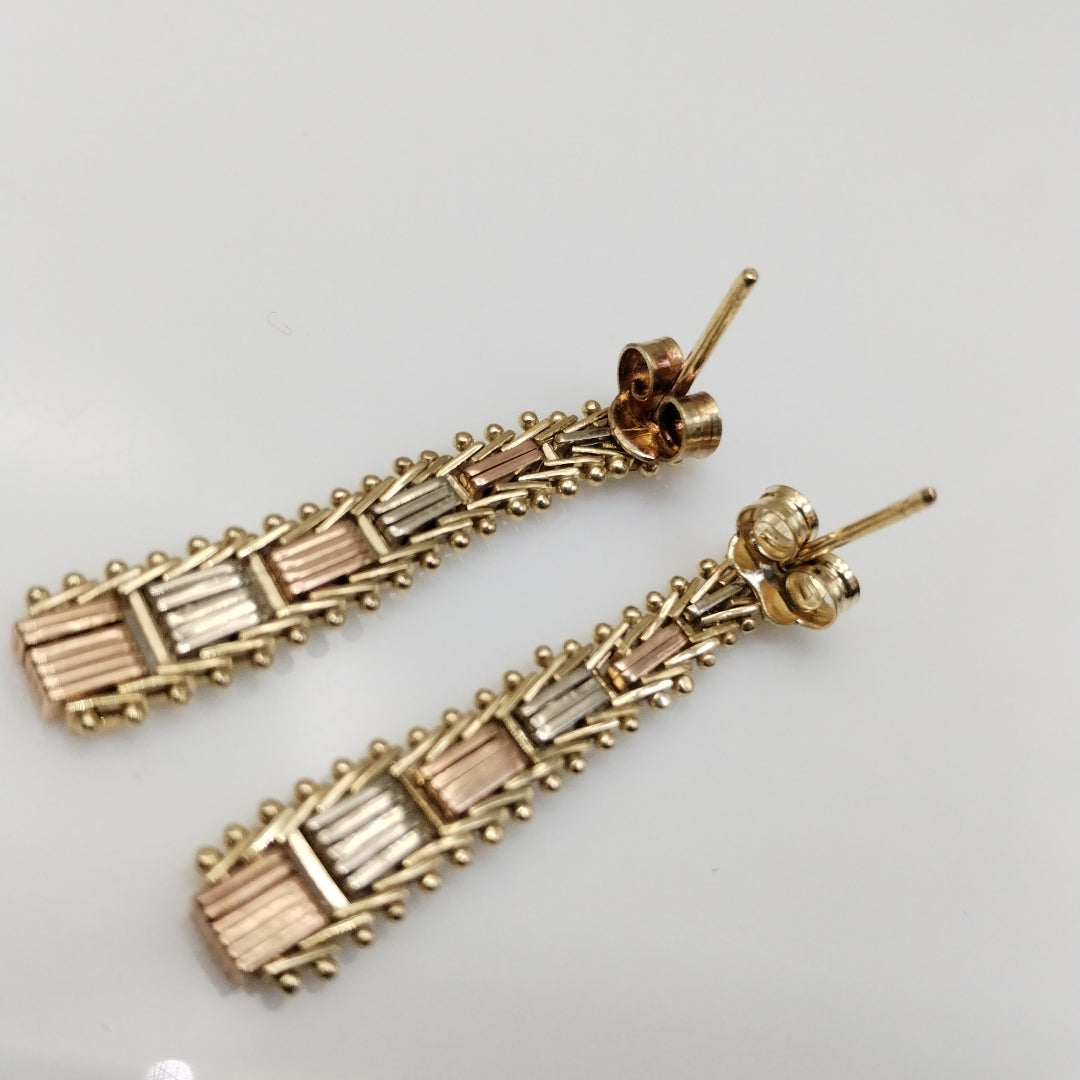 ARRACADAS PAR ORO 10 K 3.4 GRMS (SEMINUEVO)