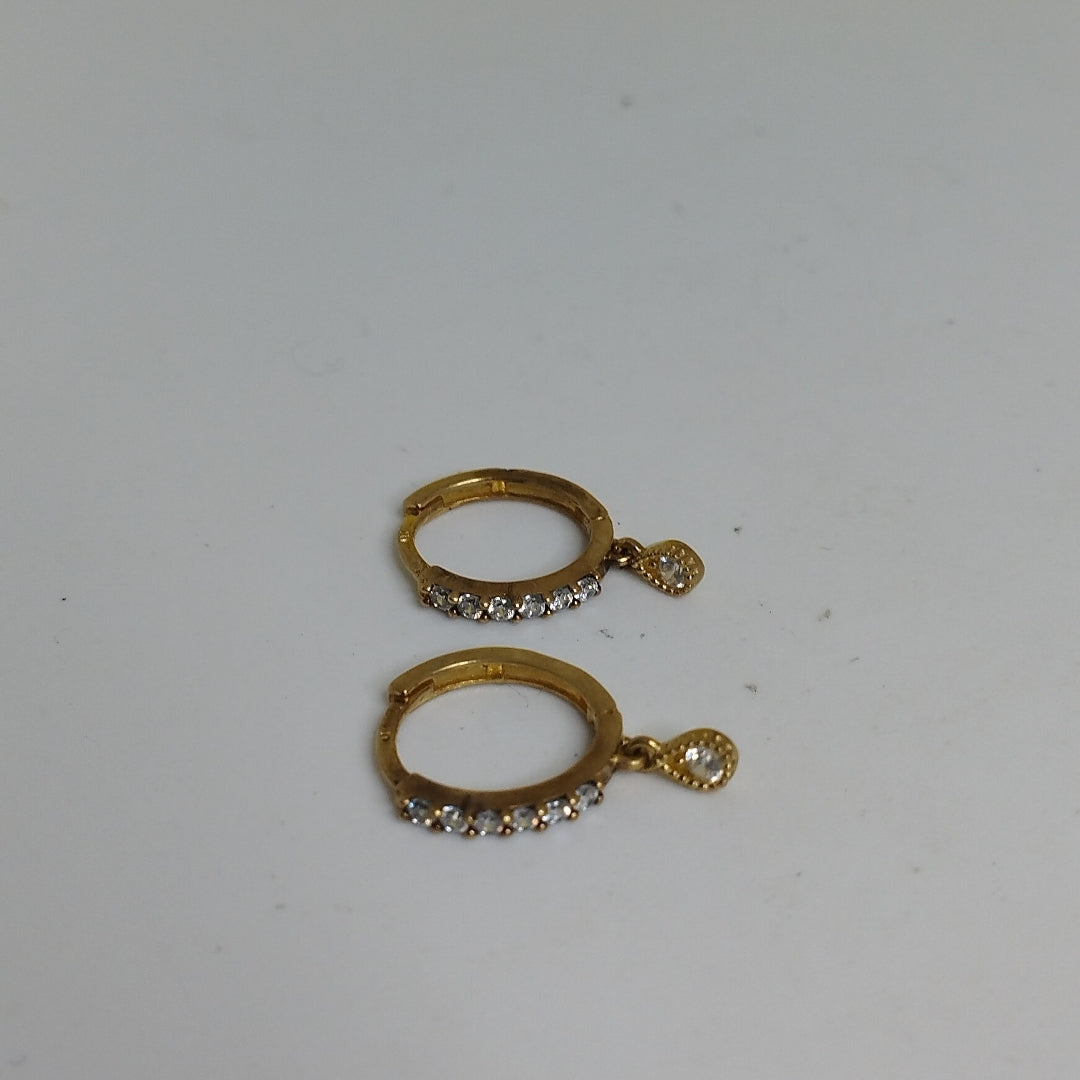 ARRACADAS PAR ORO 10 K 1.3 GRMS (SEMINUEVO)