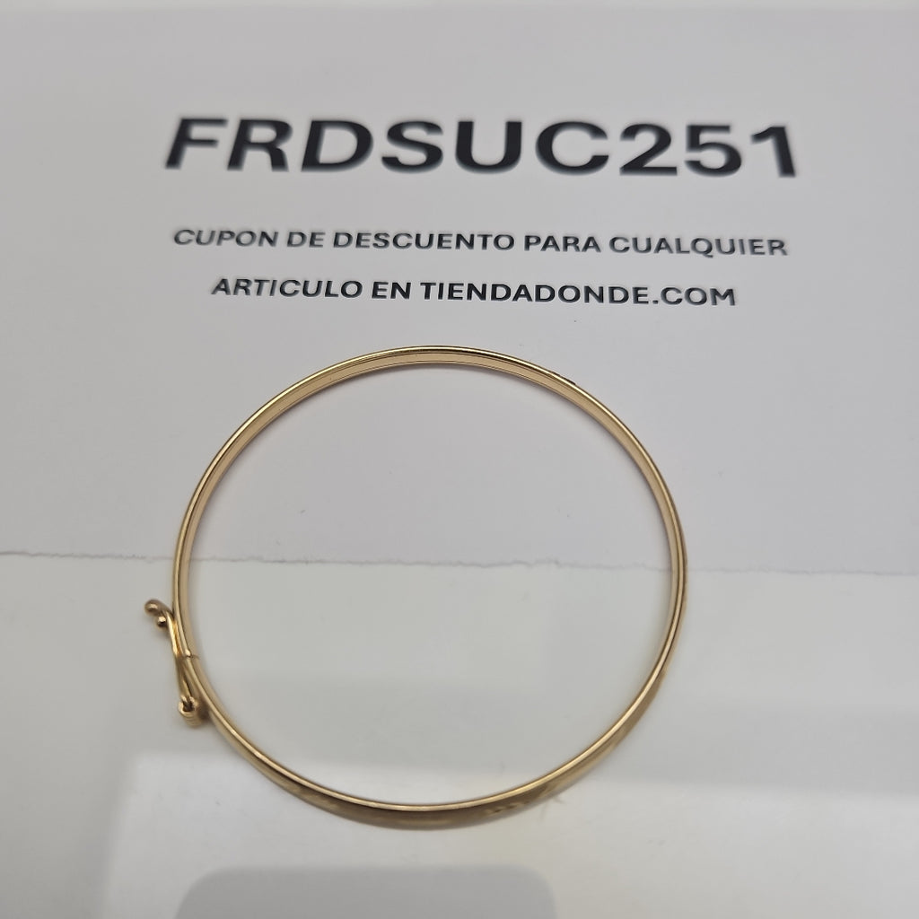 PULSERA RIGIDA ORO 14 K 3,90 GRMS (SEMINUEVO)
