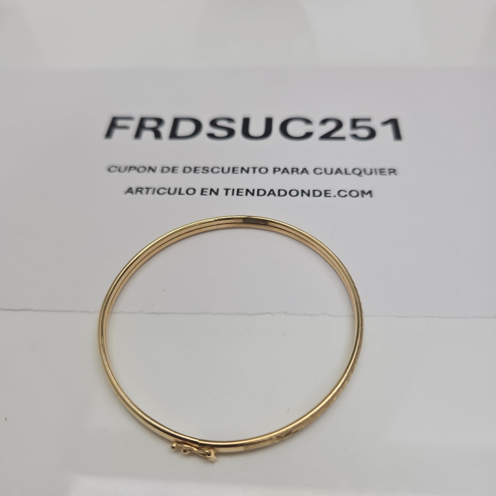 PULSERA RIGIDA ORO 14 K 4,40 GRMS (SEMINUEVO)