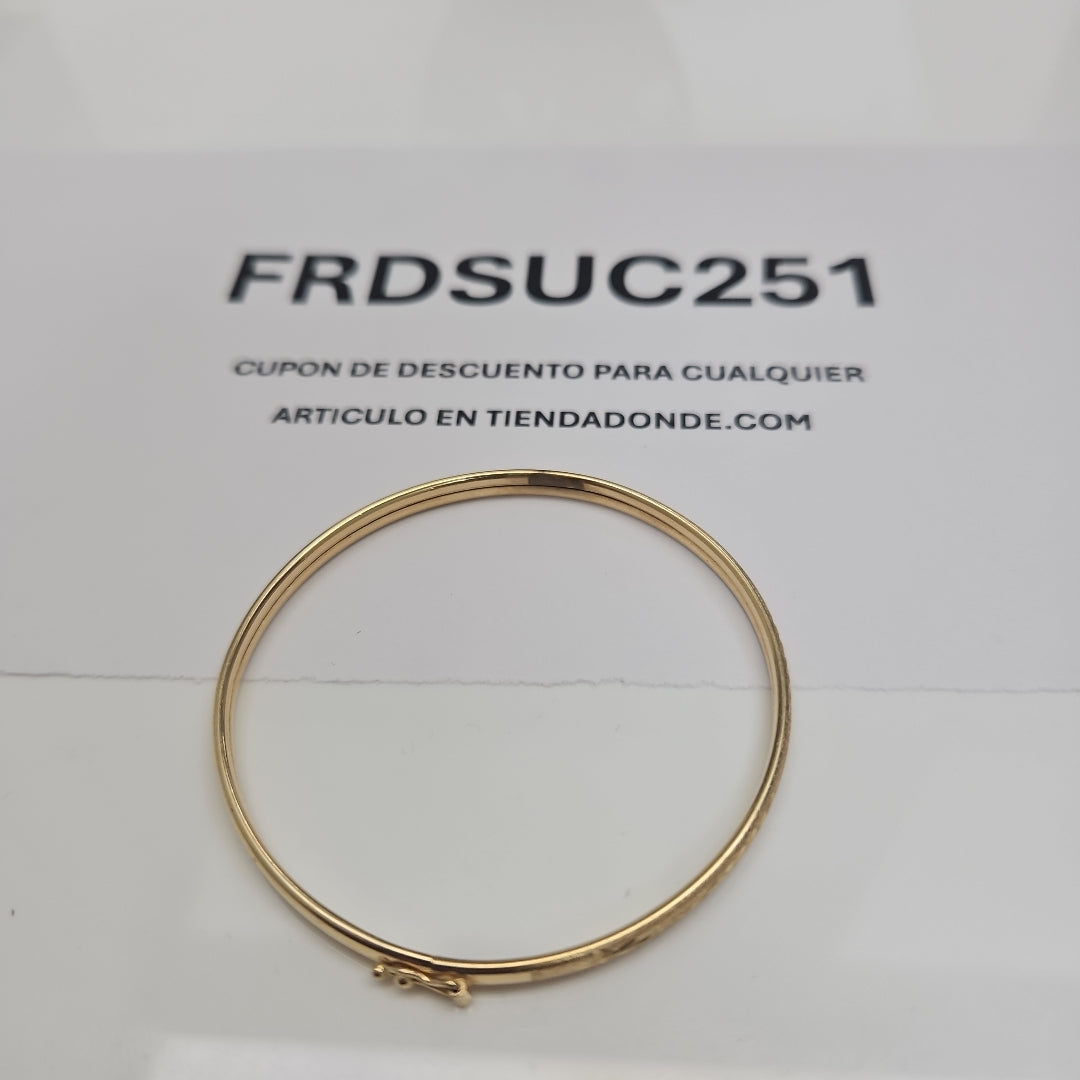 PULSERA RIGIDA ORO 14 K 4,40 GRMS (SEMINUEVO)