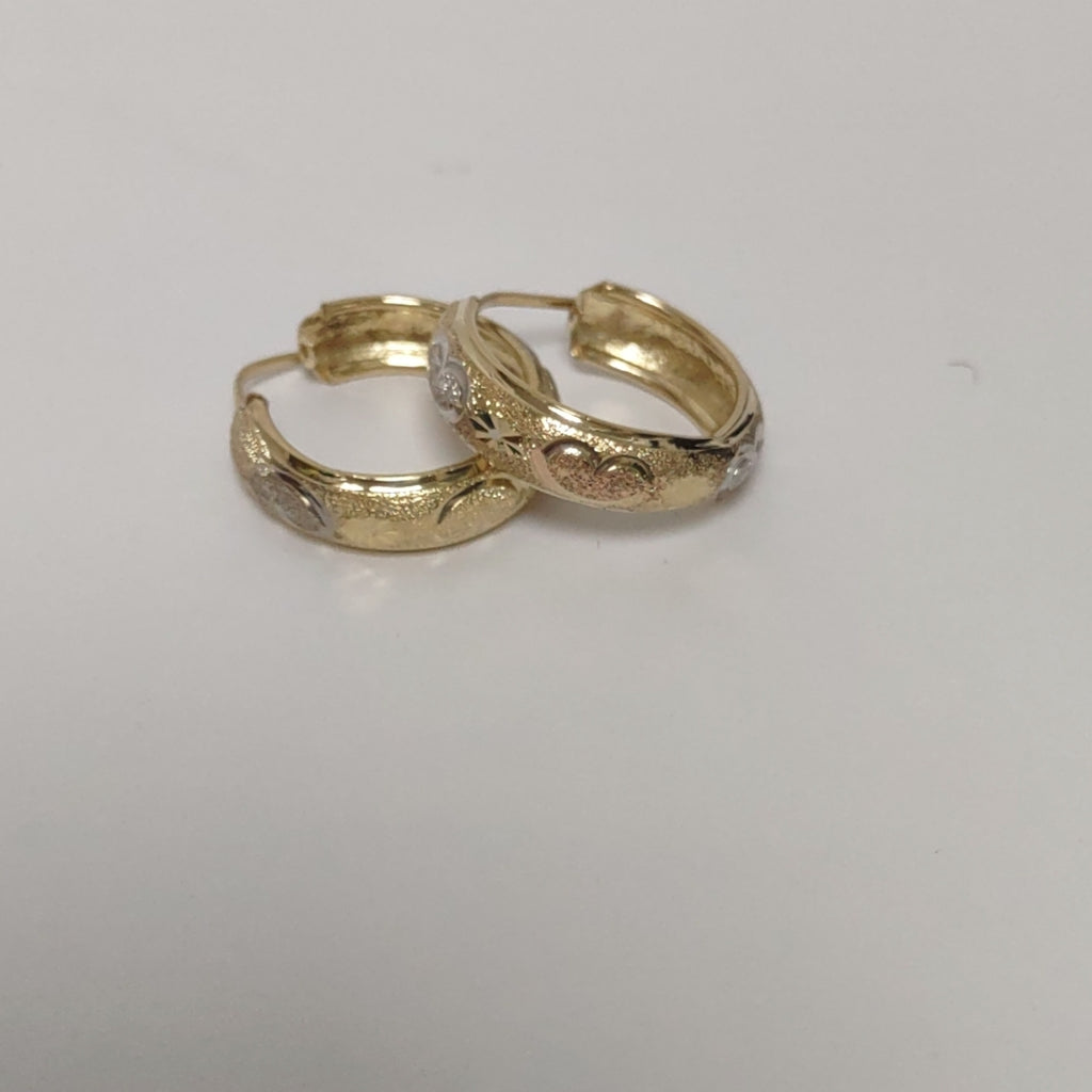 ARRACADAS PAR ORO 10 K 2.4 GRMS (SEMINUEVO)