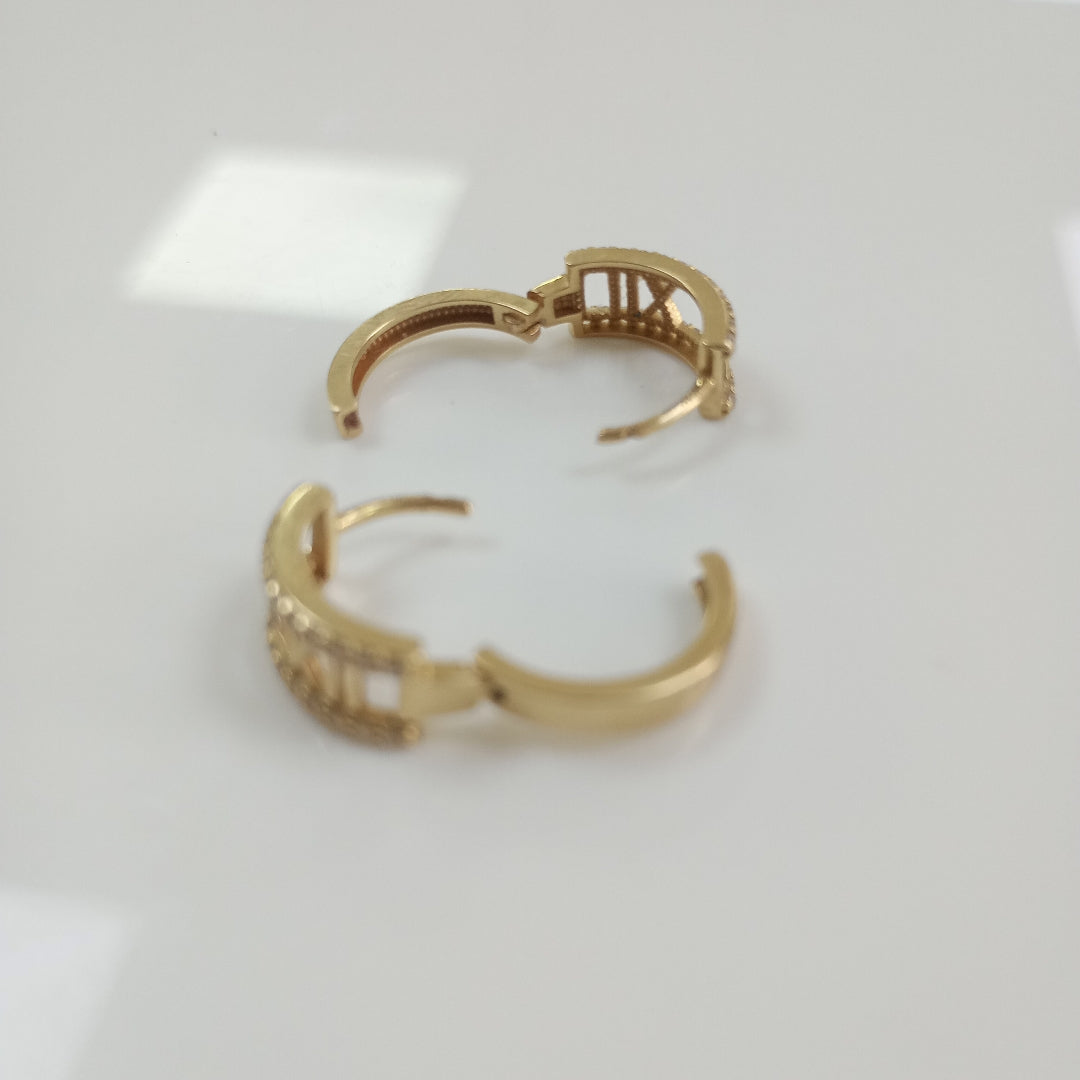 BROQUELES PAR ORO 14 K 2.9 GRMS (SEMINUEVO)