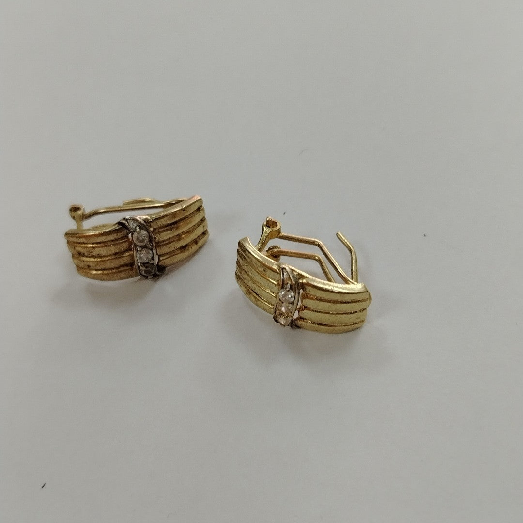 ARETES PAR ORO 14 K 3.7 GRMS (SEMINUEVO)