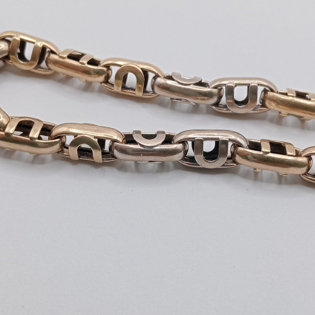 PULSERA ORO COMBINADO 14 K 20.2 GRMS (SEMINUEVO)