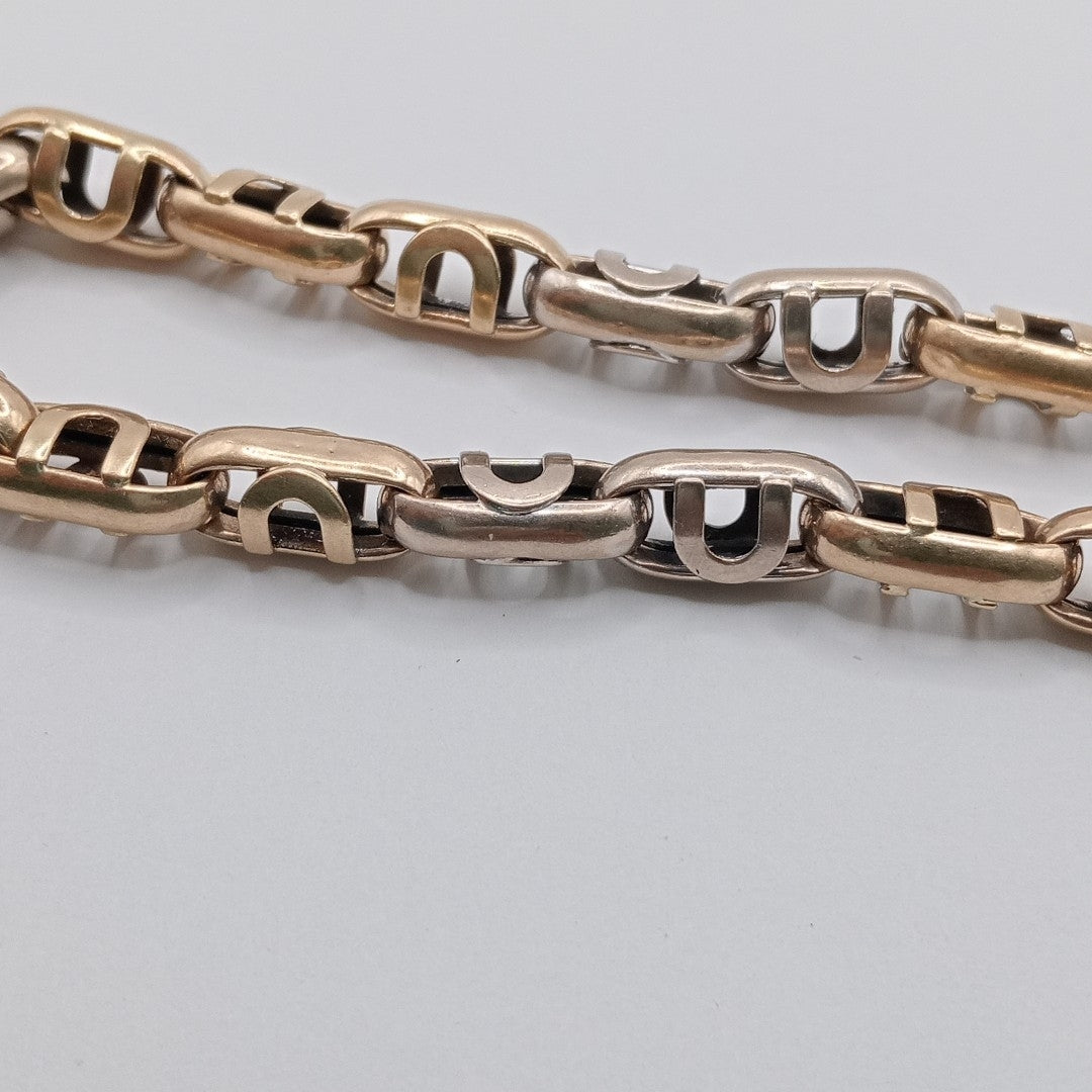 PULSERA ORO COMBINADO 14 K 20.2 GRMS (SEMINUEVO)