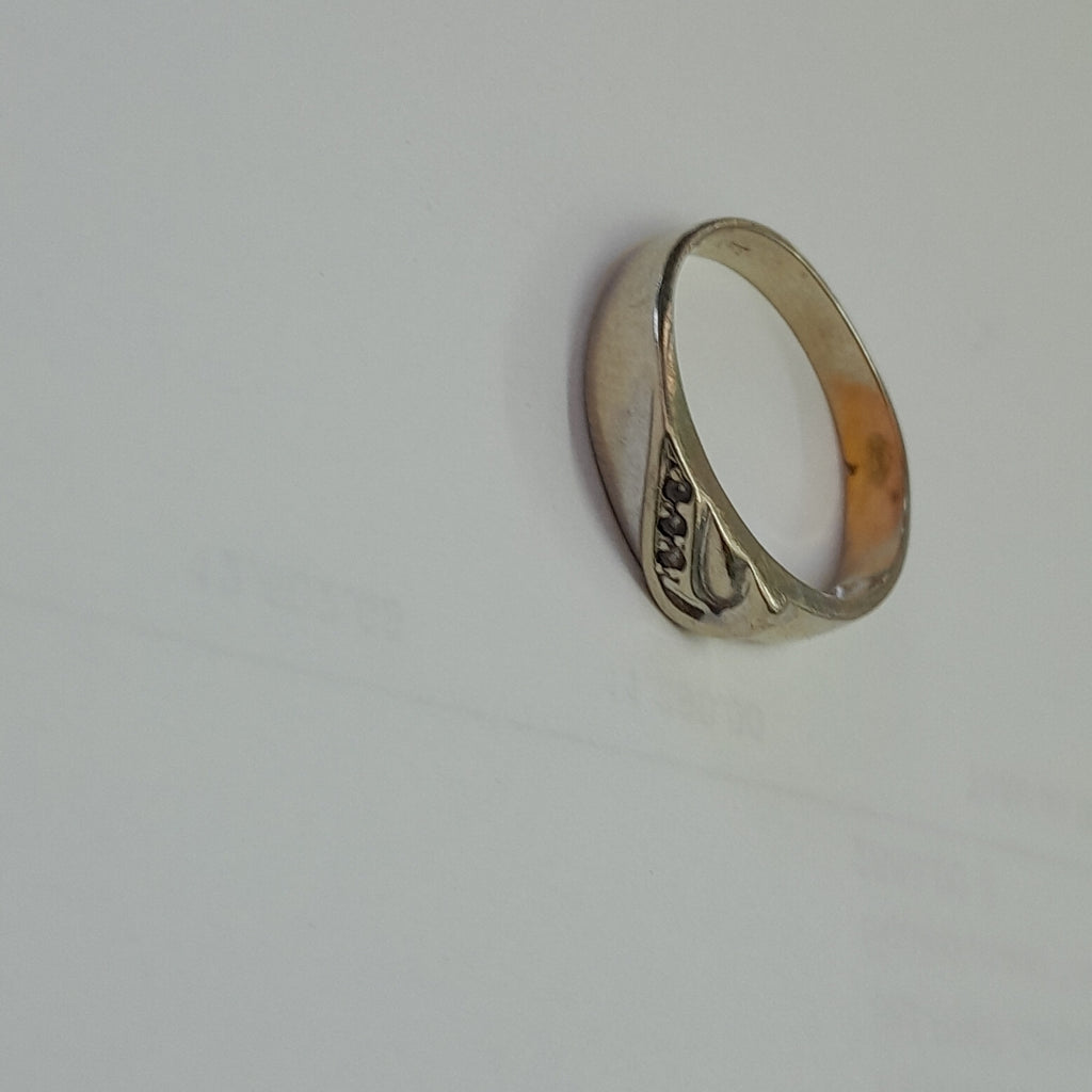 ARGOLLA ORO, ORO BLANCO 14 K 2.7 GRMS (SEMINUEVO)