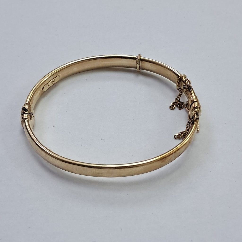 PULSERA RIGIDA ORO 14 K 5,50 GRMS (SEMINUEVO)