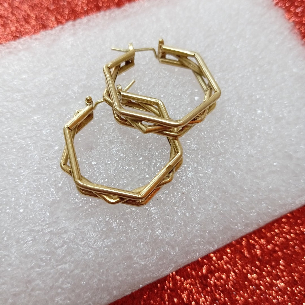ARRACADAS PAR ORO 14 K 6.1 GRMS (SEMINUEVO)
