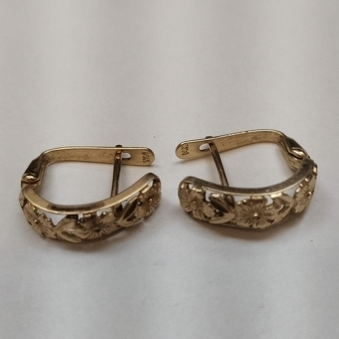 ARETES PAR ORO 14 K 3.2 GRMS (SEMINUEVO)