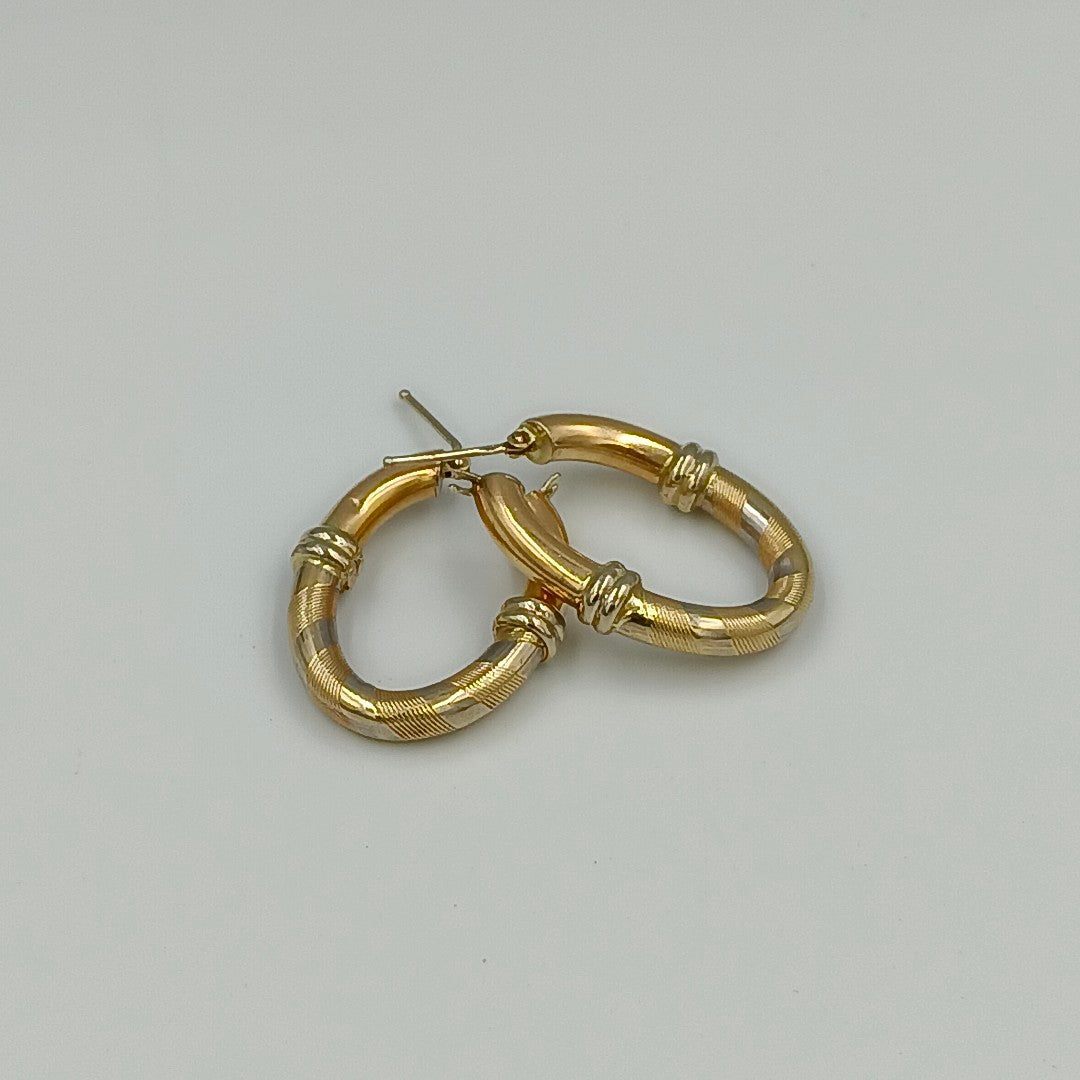 ARRACADAS PAR ORO 14 K 6.2 GRMS (SEMINUEVO)