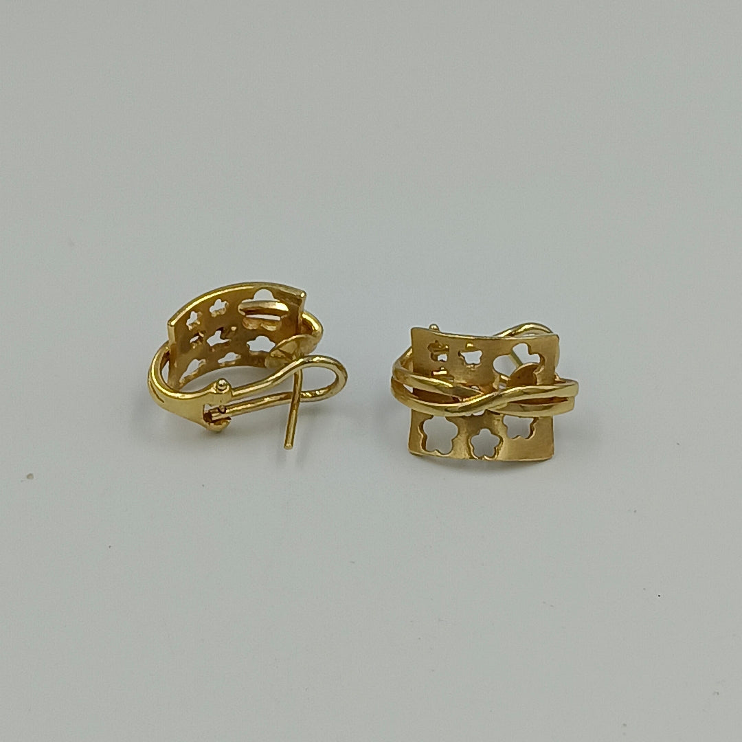ARETES PAR ORO 14 K 6.4 GRMS (SEMINUEVO)