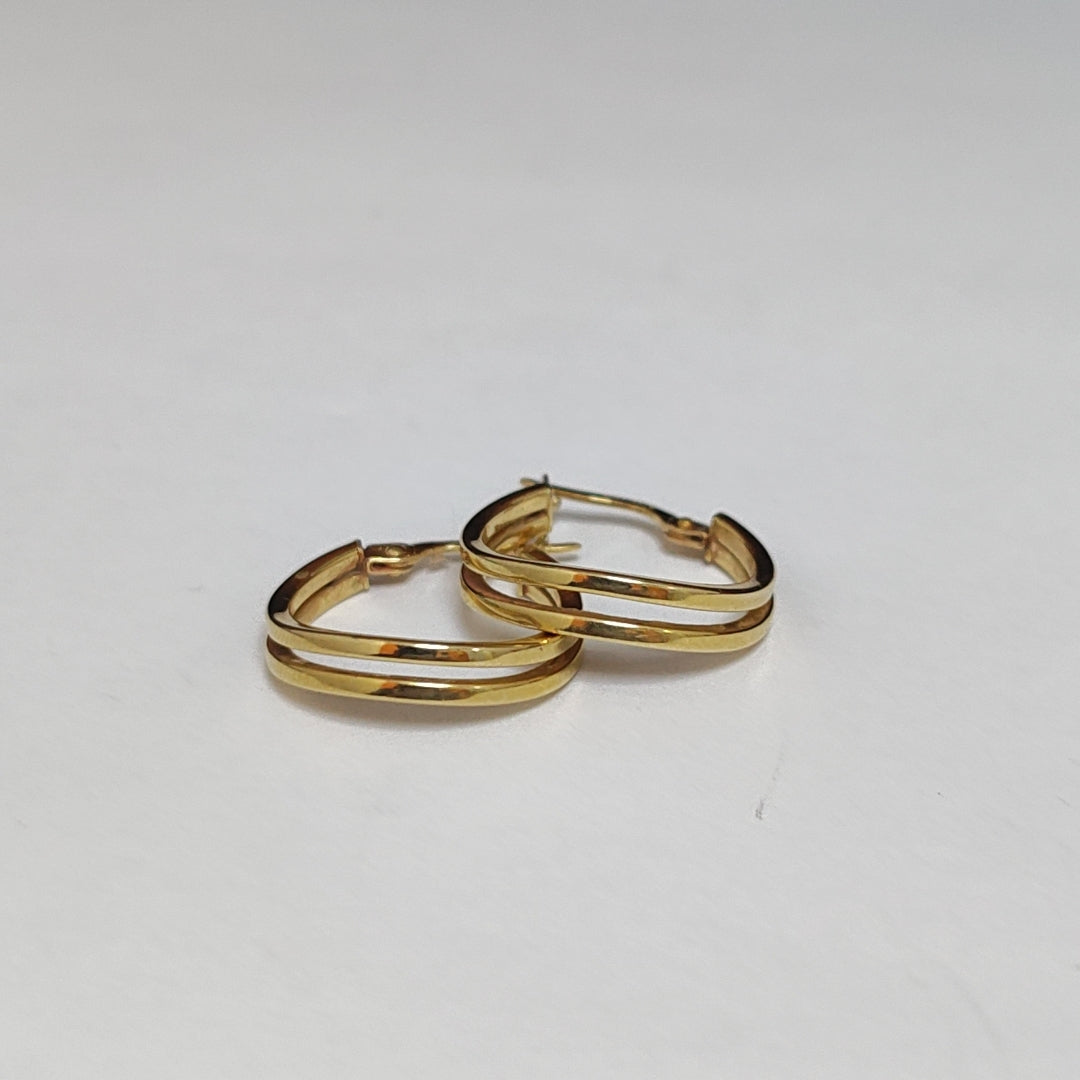 ARRACADAS PAR ORO 14 K 1,50 GRMS (SEMINUEVO)
