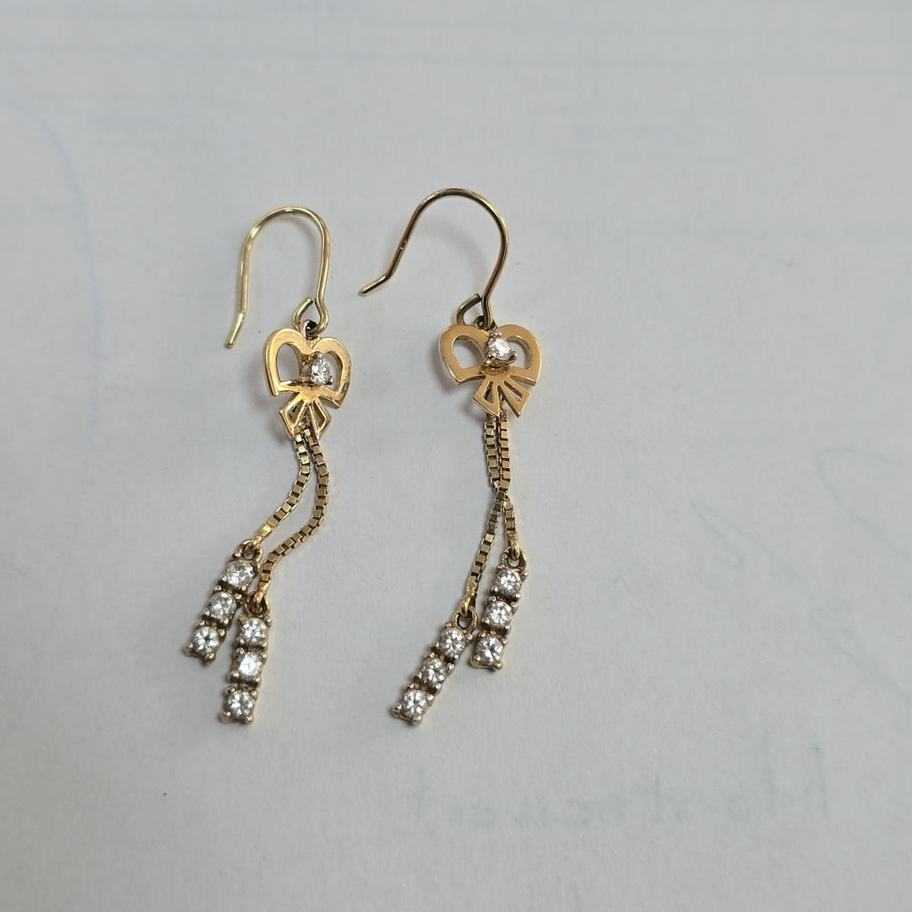 ARETES PAR ORO 14 K 2,10 GRMS (SEMINUEVO)