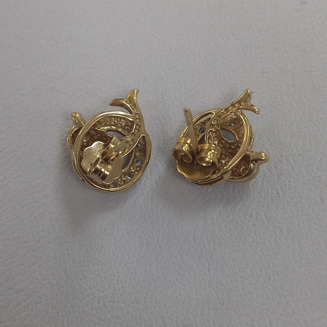 BROQUELES PAR ORO 14 K 3.1 GRMS (SEMINUEVO)