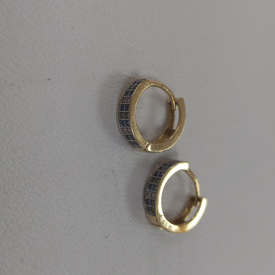 ARRACADAS PAR ORO 14 K 1.6 GRMS (SEMINUEVO)
