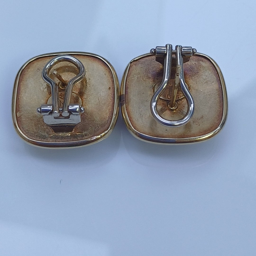 BROQUELES PAR ORO COMBINADO 14 K 11,10 GRMS (SEMINUEVO)