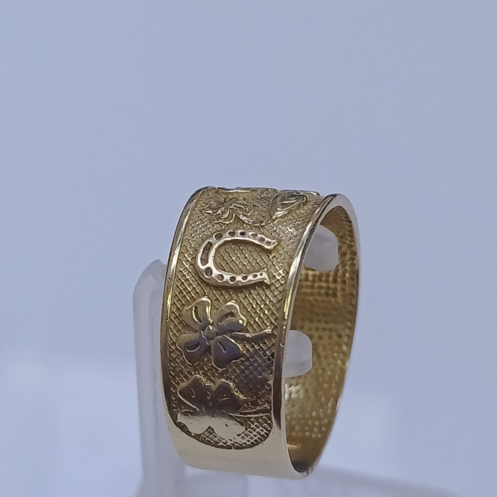 ARGOLLA DE LA SUERTE ORO 14 K 4,80 GRMS (SEMINUEVO)