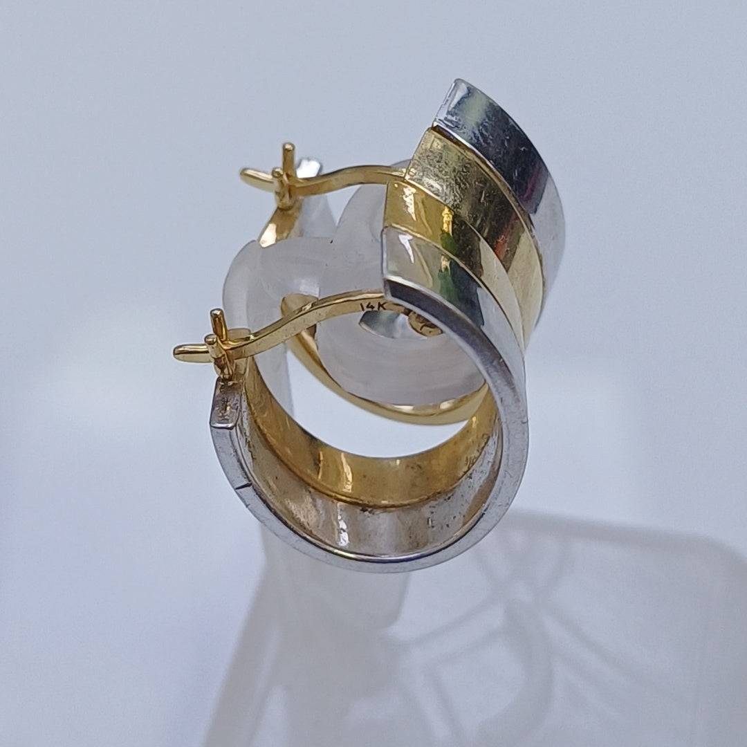 ARRACADAS PAR ORO 14 K 3,20 GRMS (SEMINUEVO)