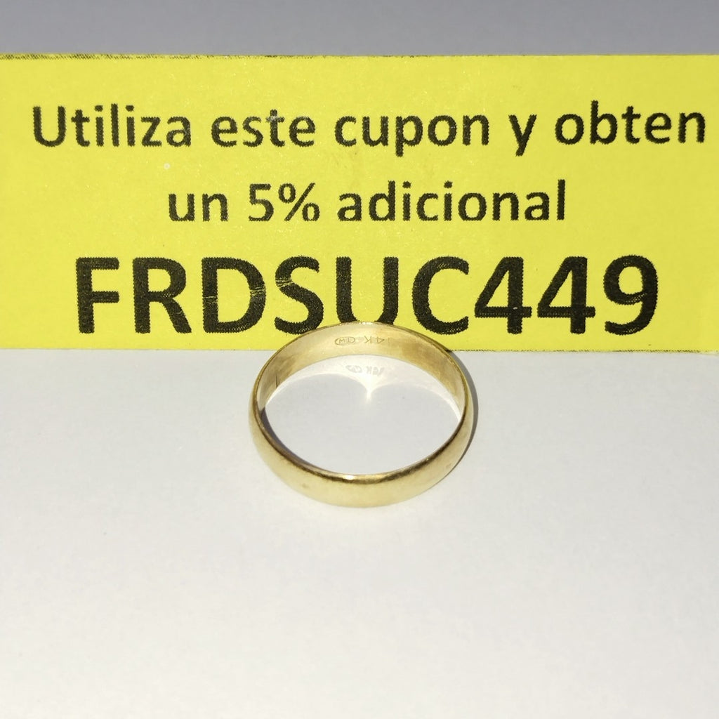 ARGOLLA ORO 14 K 2.3 GRMS (SEMINUEVO)