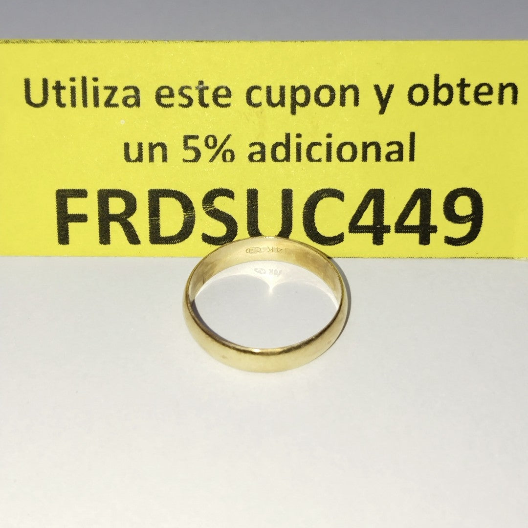 ARGOLLA ORO 14 K 2.3 GRMS (SEMINUEVO)