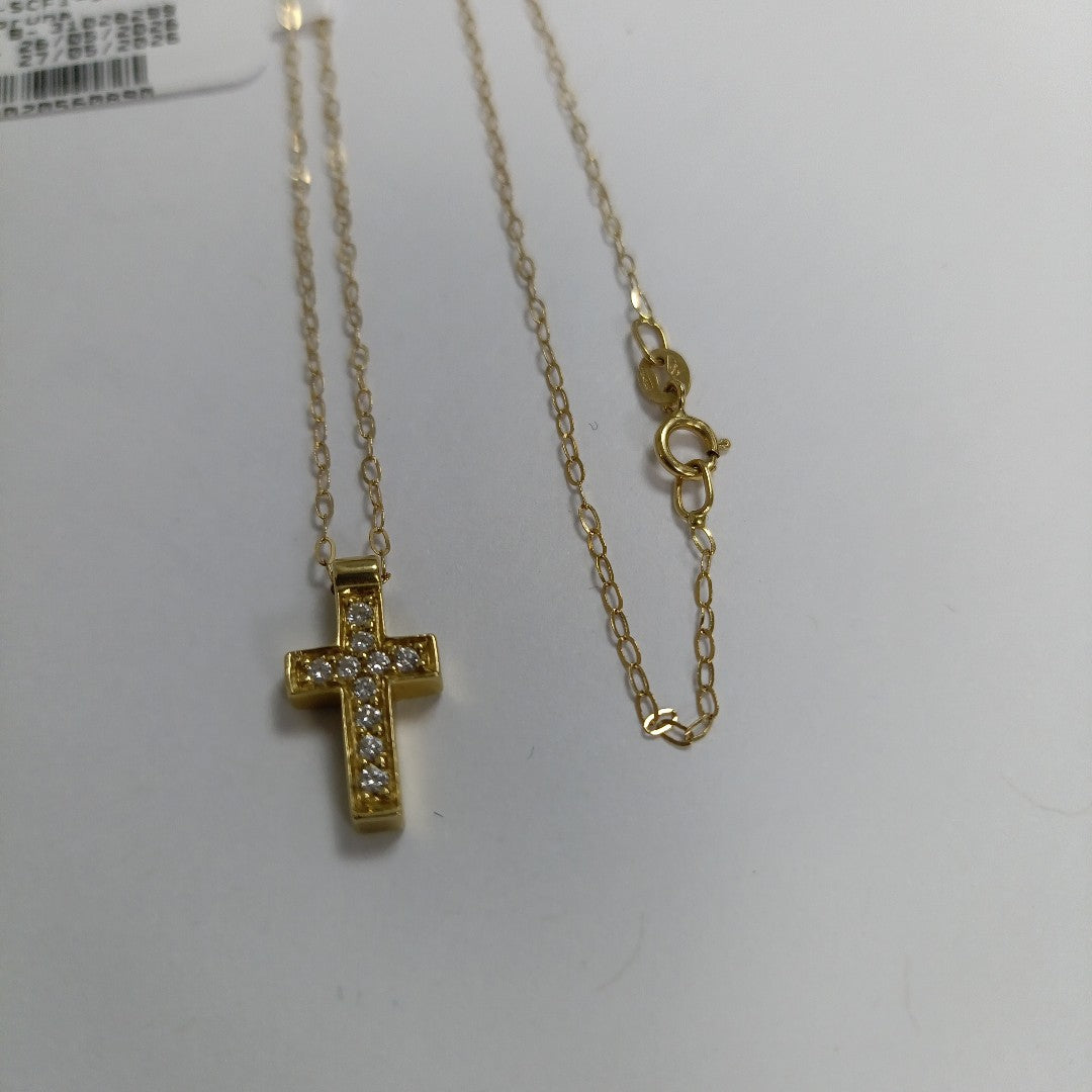 CADENA, CRUZ ORO 18 K 2.3 GRMS (SEMINUEVO)