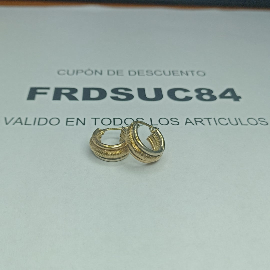 ARRACADAS PAR ORO 14 K 2.8 GRMS (SEMINUEVO)