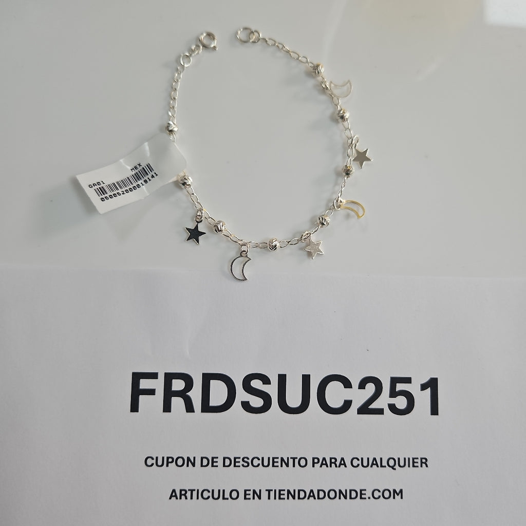 PULSERA TEJIDO TEJIDO ESPECIAL PLATA .925 18 CM 3.1 GR (NUEVO)