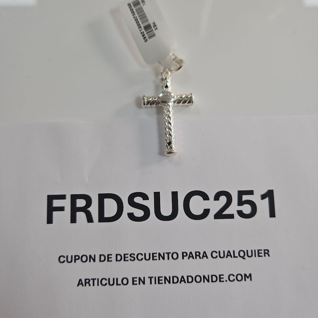 CRUZ PLATA .925 3.3 GR (NUEVO)