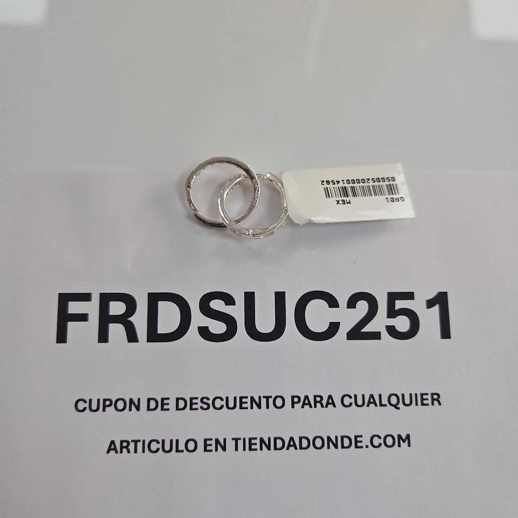 ARRACADAS C/CIRCONIAS PLATA .925 2.2 GR (NUEVO)
