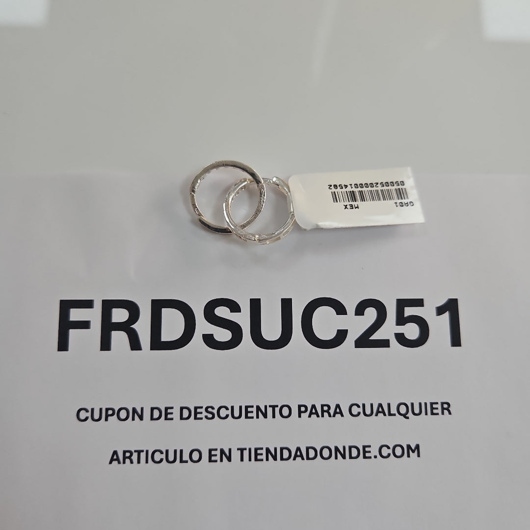 ARRACADAS C/CIRCONIAS PLATA .925 2.2 GR (NUEVO)