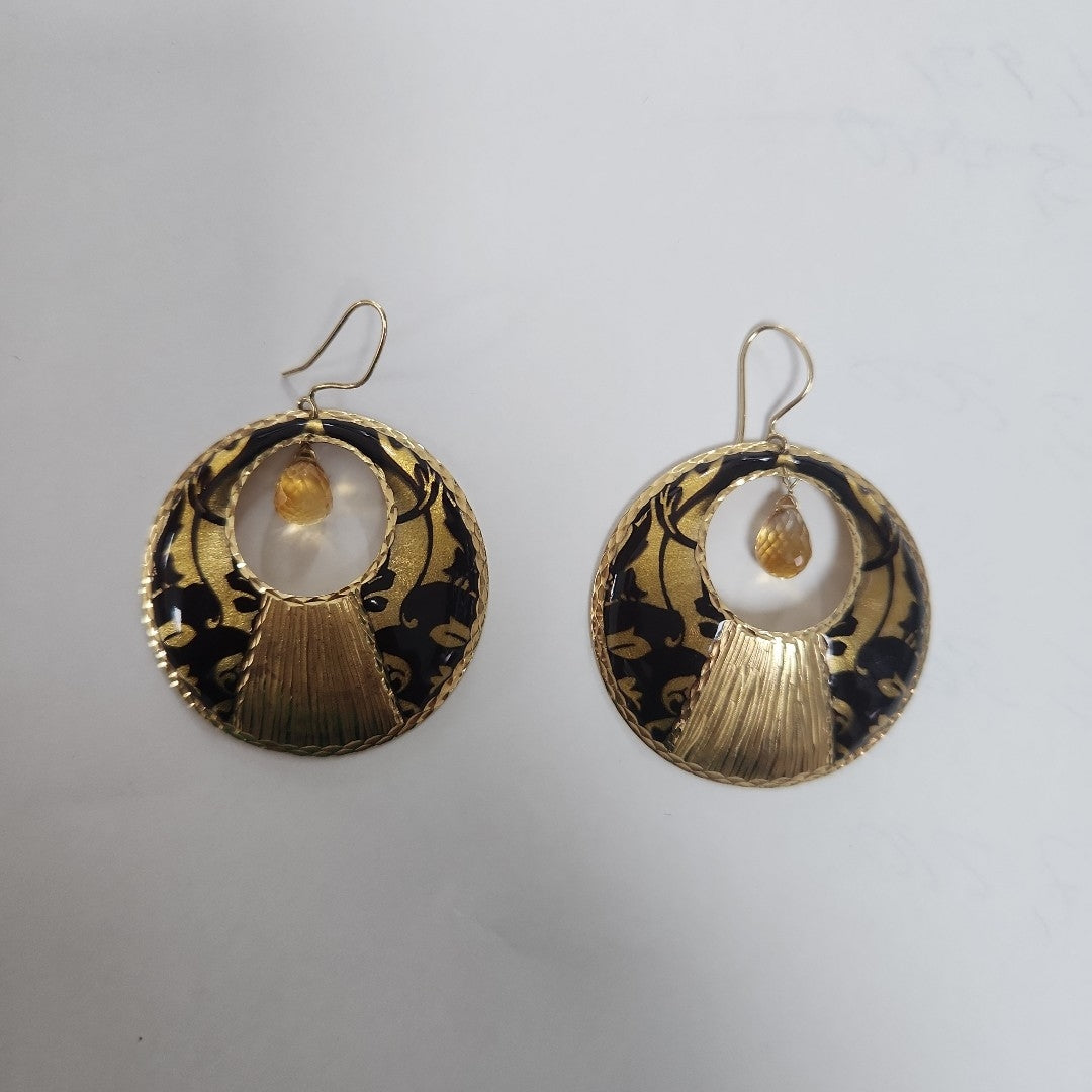 ARETES PAR ORO 14 K 15,30 GRMS (SEMINUEVO)