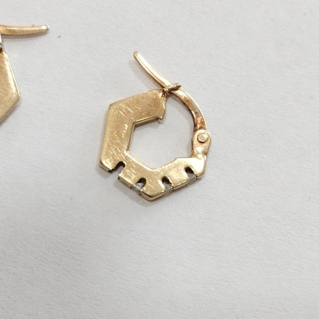 ARRACADAS PAR ORO 14 K 2,00 GRMS (SEMINUEVO)
