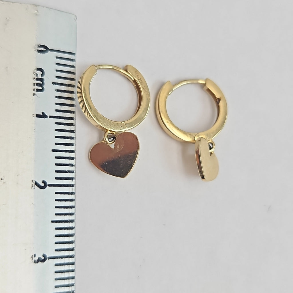 ARETES PAR ORO 14 K 1.8 GRMS (SEMINUEVO)