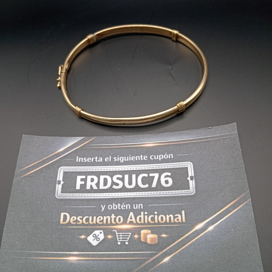 PULSERA RIGIDA ORO 14 K 5.1 GRMS (SEMINUEVO)